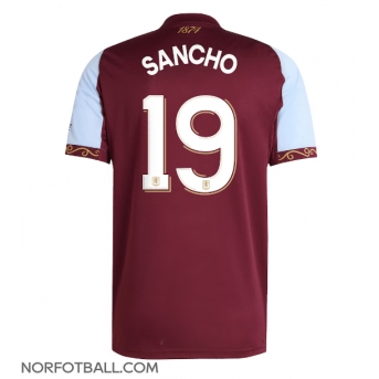 Billige Fotballdrakt Aston Villa Jadon Sancho #19 Replika Hjemmedrakt 2025-26 Kortermet